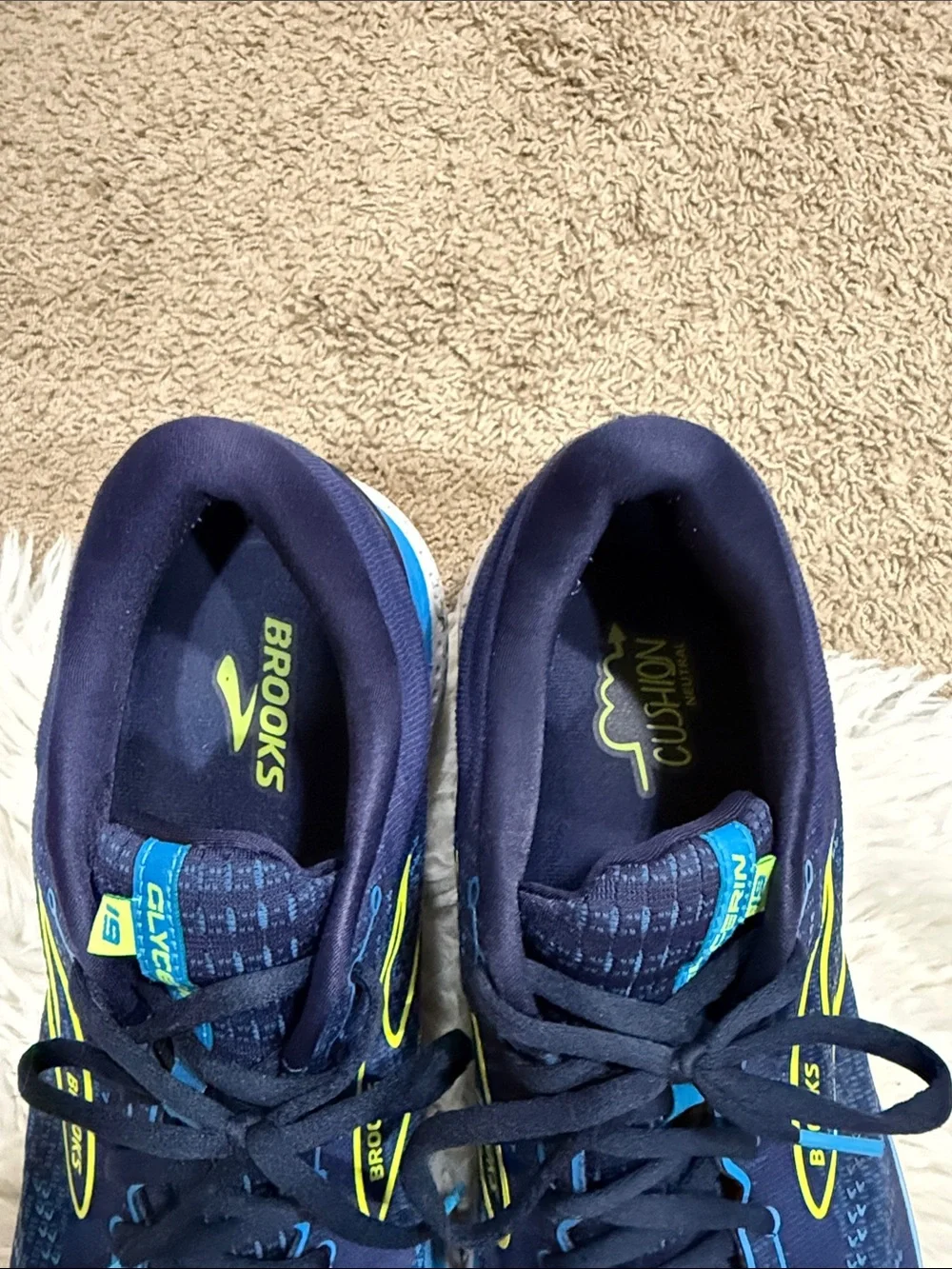 Brooks Glycerin‎ 19 Men's Comfort Running Shoes Size 14 D Blue